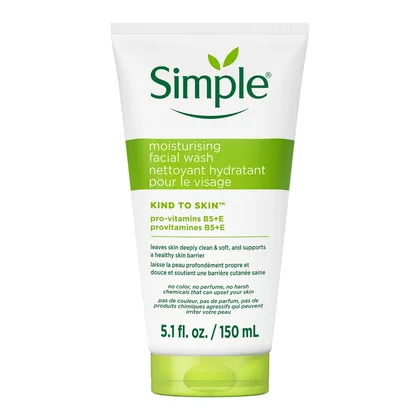شوینده صورت سیمپل مدل Moisturising از برند Simple