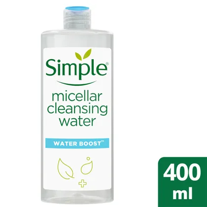 میسلار واتر سیمپل مدل Hydrating Micellar Water حجم 400 میل | آبرسان و پاک‌کننده ملایم از برند Simple