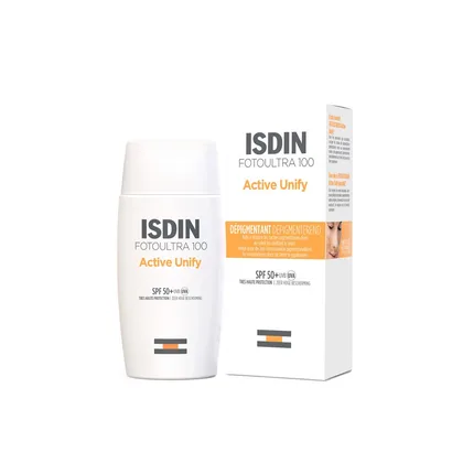 ضد آفتاب ضد لک اکتیو یونیفای ایزدین بی‌رنگ SPF50+ از برند Isdin