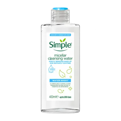 میسلار واتر سیمپل مدل Hydrating Micellar Water حجم 400 میل | آبرسان و پاک‌کننده ملایم
