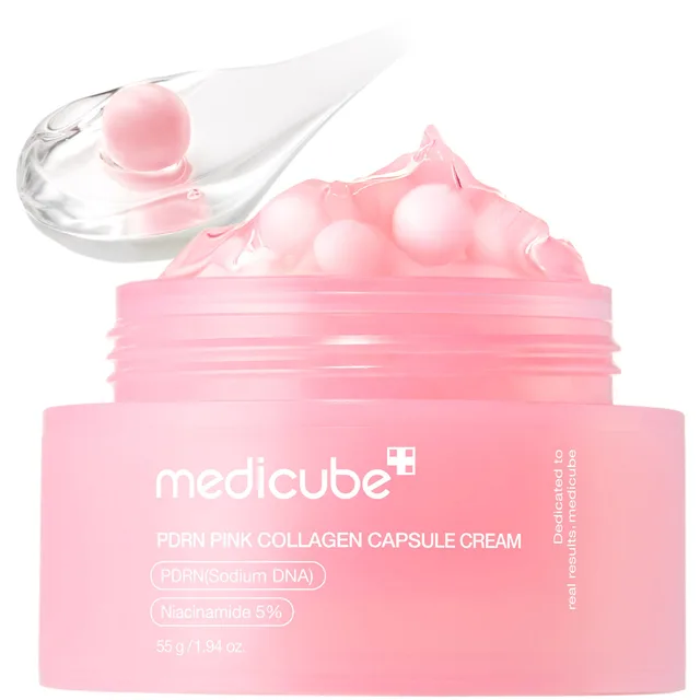 کرم کپسولی کلاژن PDRN پینک مدی کیوب 55 گرم از برند Medicube