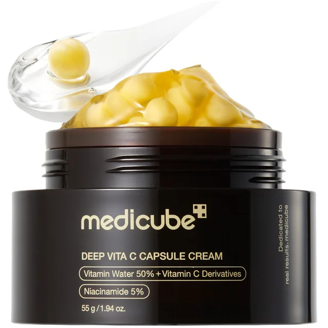 کرم ویتامین C مدی‌کیوب Deep Vita C Capsule Ceramide 55 میل | روشن‌کننده و کلاژن‌ساز قوی از برند Medicube